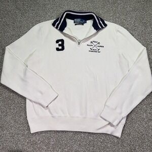 Vintage Polo Ralph Lauren RLPC Quarter Zip Size Large 90s #3 Classic Style